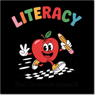Literacy Is My Jam Literacy Teacher Reading interventionist 5 Posters and Art